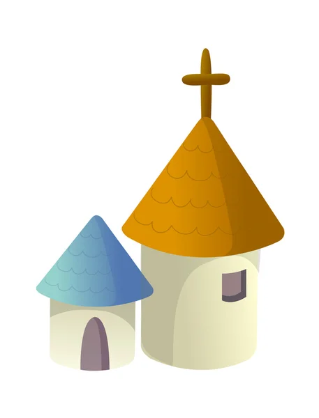 Biserica colorată — Vector de stoc