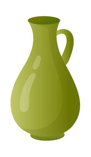 Green pitcher — Stock Vector