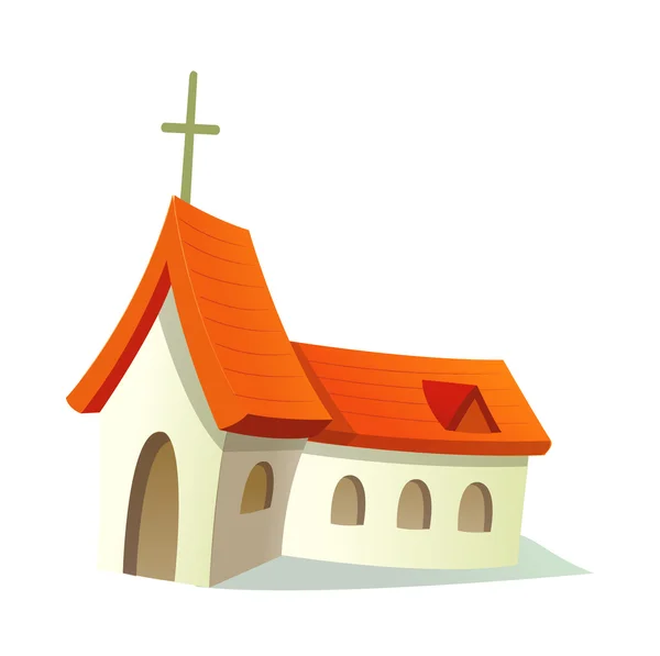 Iglesia colorida — Vector de stock