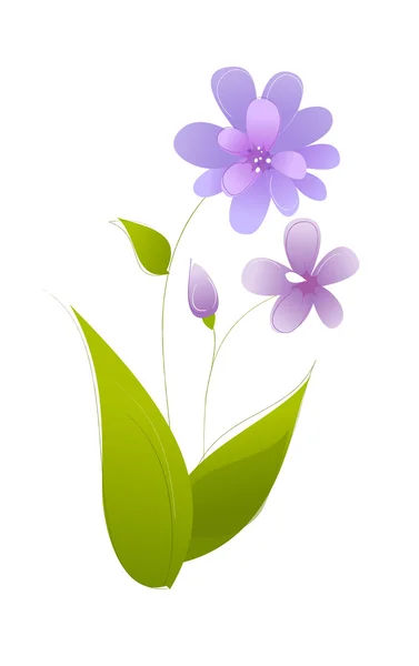Violet flower — Stock Vector
