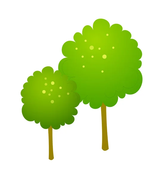 Green trees — Stock Vector