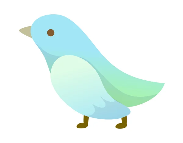Ljus blå fågel — Stock vektor