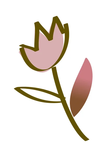 Раскрашенный цветок — стоковый вектор