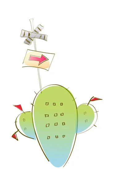 Fantasztikus kaktusz — Stock Vector