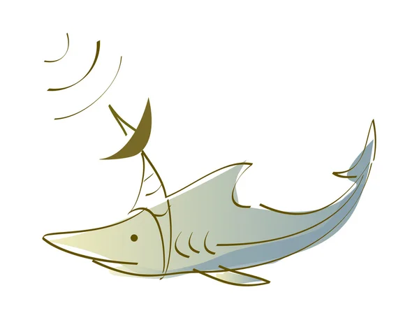 Fantastique requin — Image vectorielle