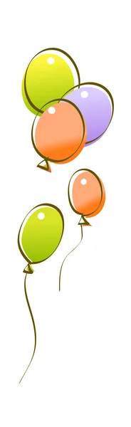 Kleurrijke ballonnen — Stockvector