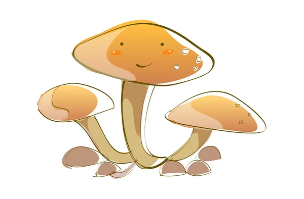 Fantastic mushrooms — Stock Vector