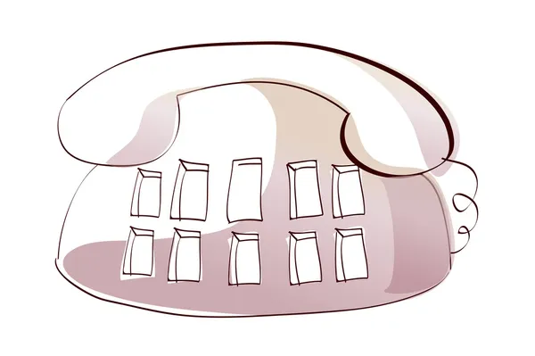 Starý telefon — Stockový vektor