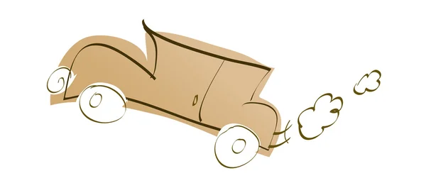棕色的车 — 图库矢量图片