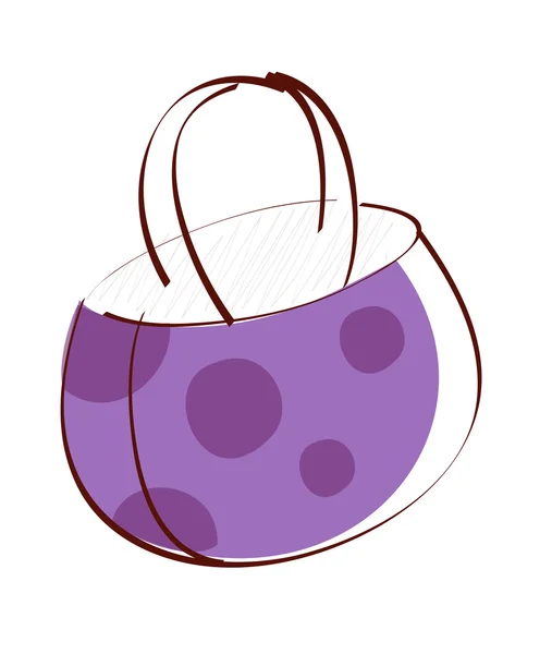 Bolsa púrpura — Vector de stock