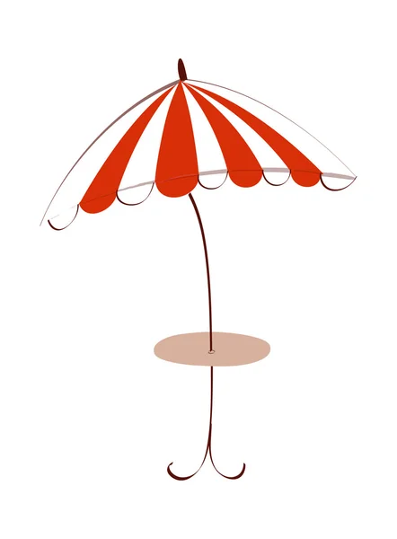 Red parasol — Stock Vector