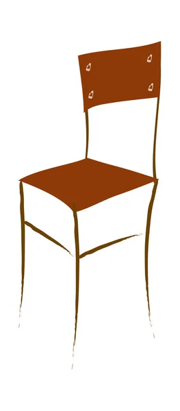 Коричневый стул — стоковый вектор