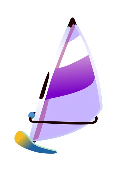 Bateau violet — Image vectorielle