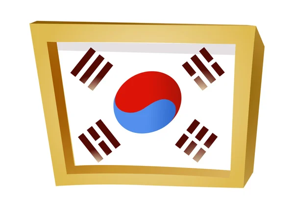 Koreaanse vlag — Stockvector