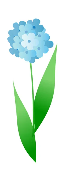 Modrý květ — Stockový vektor