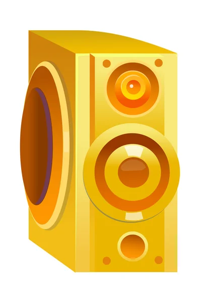 Orange speaker — Stock Vector