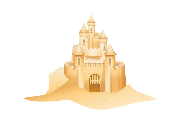 Sand castle — Stock Vector