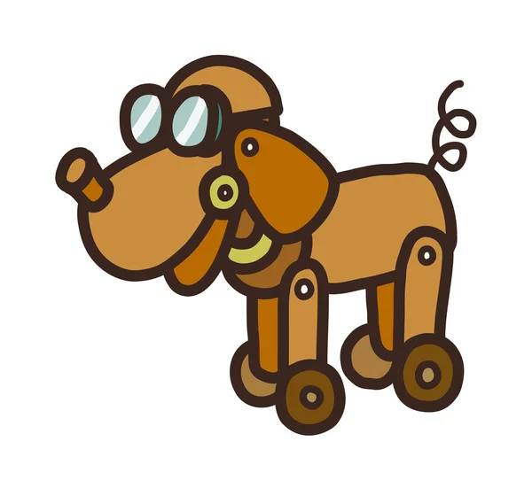 Juguete perro — Vector de stock