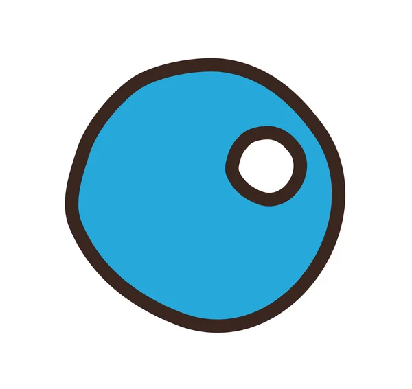 Blue dot — Stock Vector