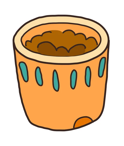 Oranje pot — Stockvector