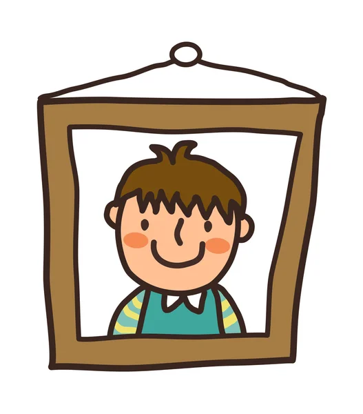 Portrait of a boy — Stock Vector