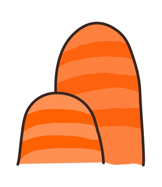 Oranje berg — Stockvector