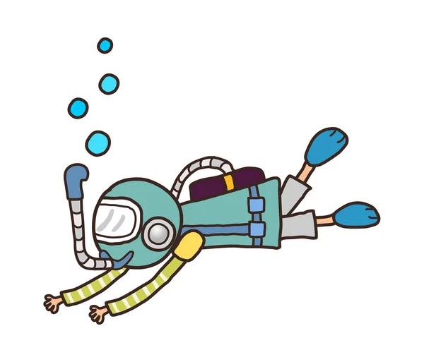 Diver — Stock Vector