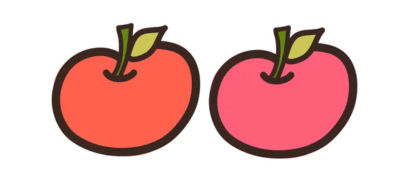 Red apples — Stock Vector