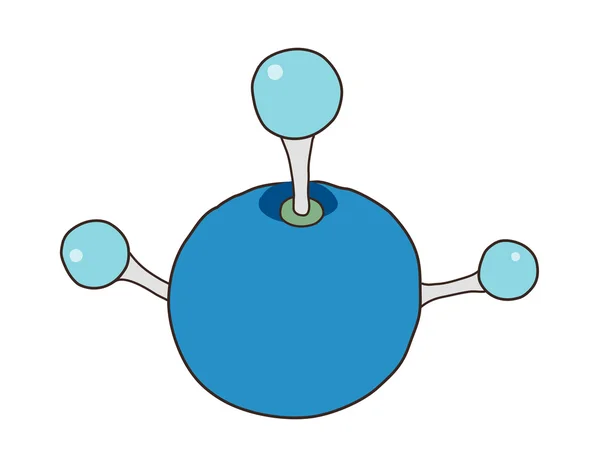 Molécula azul — Archivo Imágenes Vectoriales