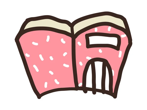 粉红色的书 — 图库矢量图片
