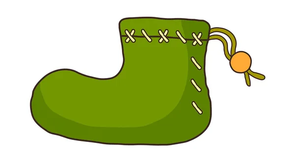 Yeşil Ayakkabı — Stok Vektör