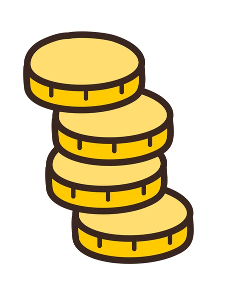 Χρυσά νομίσματα — Διανυσματικό Αρχείο