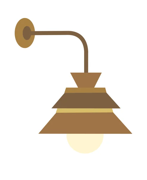 Fali lámpa — Stock Vector