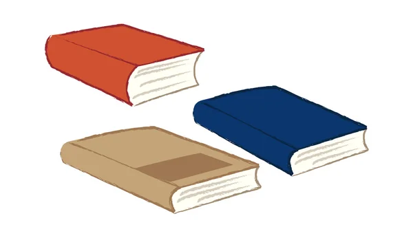 Πολύχρωμα βιβλία — Διανυσματικό Αρχείο