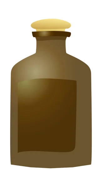 Brown bottle — Stock Vector