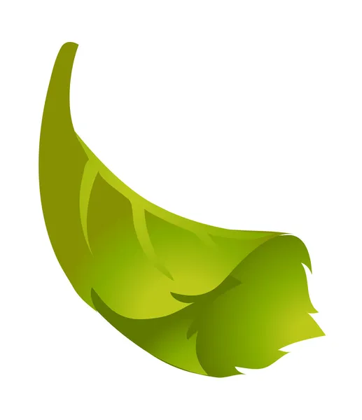 Zelený list — Stockový vektor