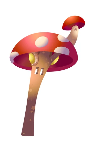 Fantastic poisonous mushroom — Stock Vector