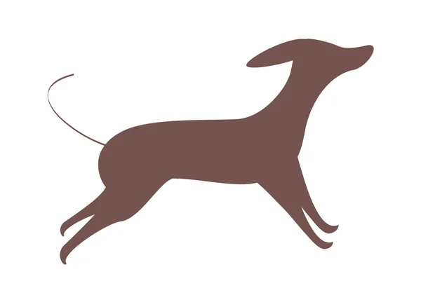 Hnědý pes — Stockový vektor