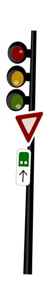 Lampu lalu lintas - Stok Vektor