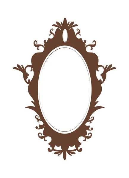 Brown mirror — Stock Vector