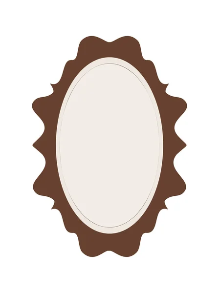 Miroir brun — Image vectorielle