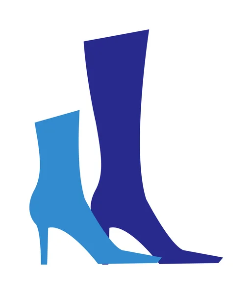 Zapatos y botas para damas — Vector de stock