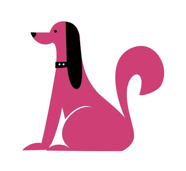Ροζ σκύλου — Διανυσματικό Αρχείο
