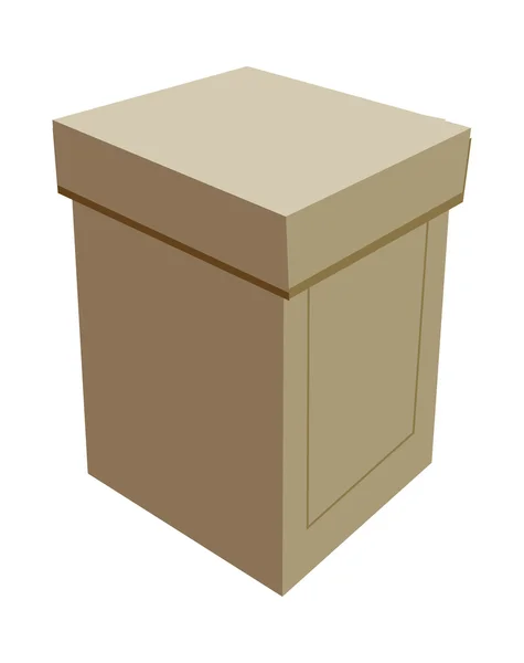 Boîte en papier — Image vectorielle