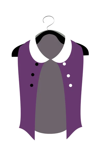 紫色衬衫 — 图库矢量图片