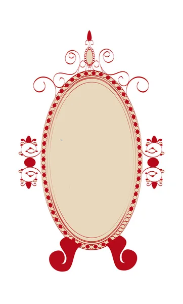 Miroir rouge — Image vectorielle