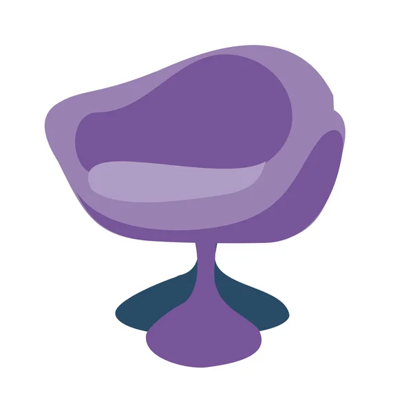 Silla púrpura — Vector de stock