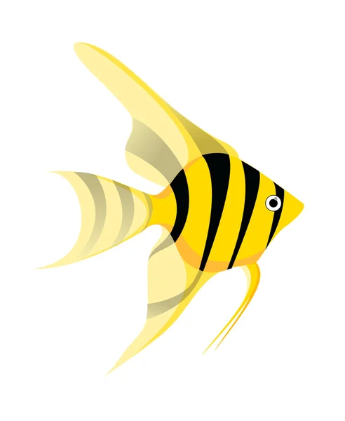 Peixe amarelo — Vetor de Stock