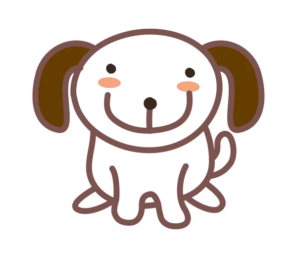 Perro divertido — Vector de stock