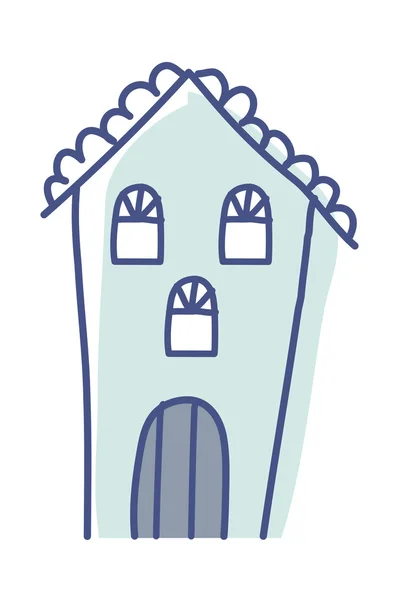 Kleurrijke huis — Stockvector